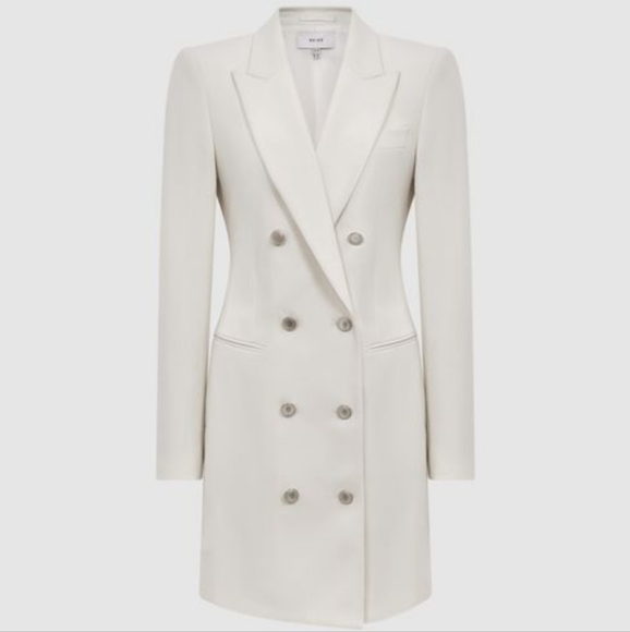 Reiss Marcy Wool Blend Tuxedo Dress - Picture 1 of 4